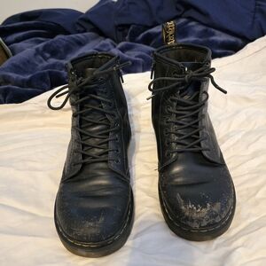 Dr. Martens Black Kids Boots